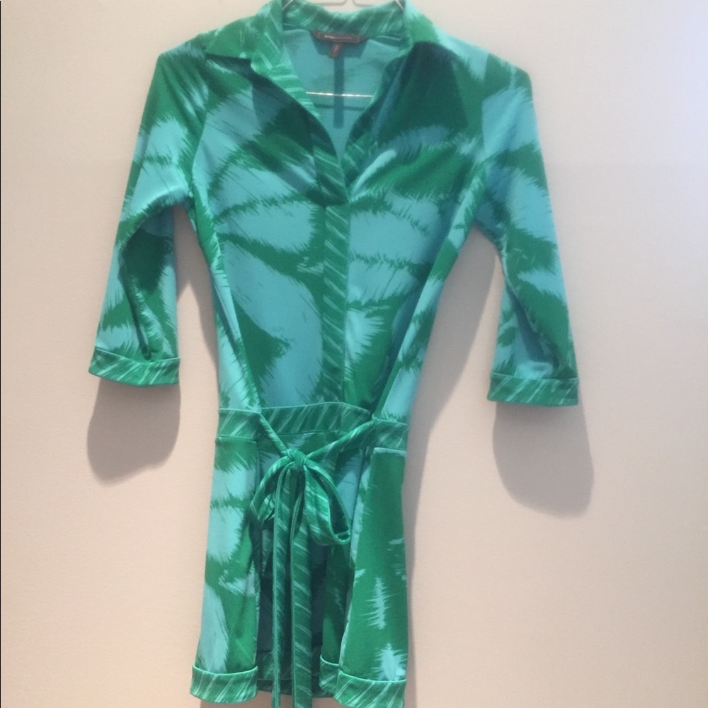 BcBg Blue and green dress